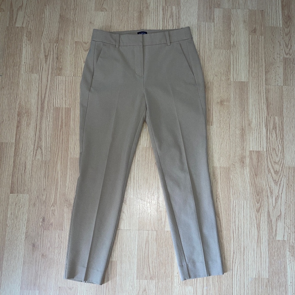 J Crew Factory Ruby Stretch Cropped Flat Front Kh… - image 3